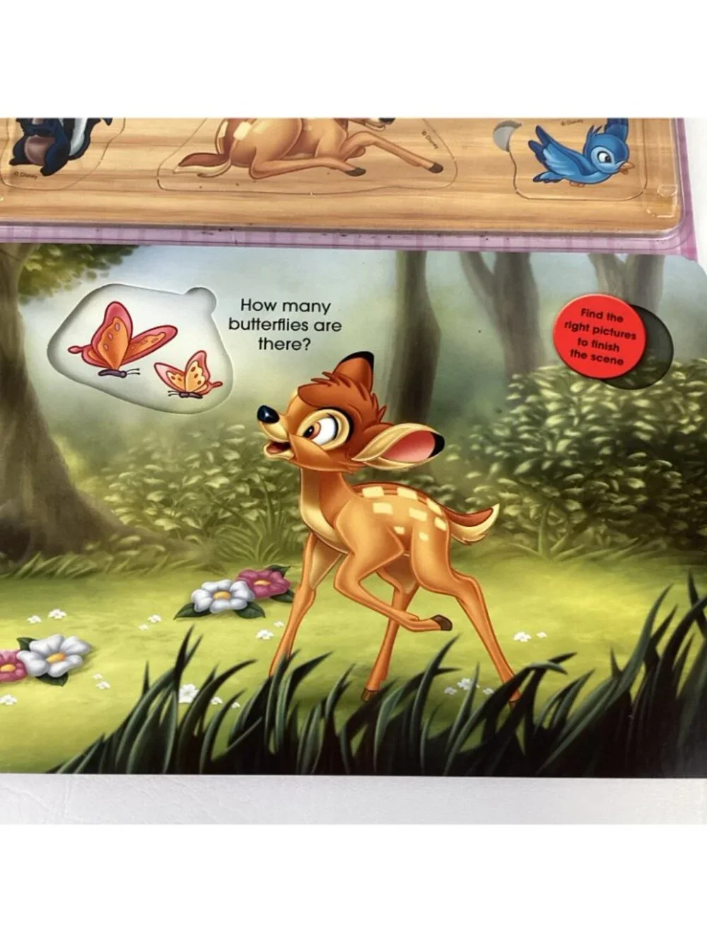 Disney Find and Fit Storybook Bambi Come and Play Book Sealed 2012 Thumper